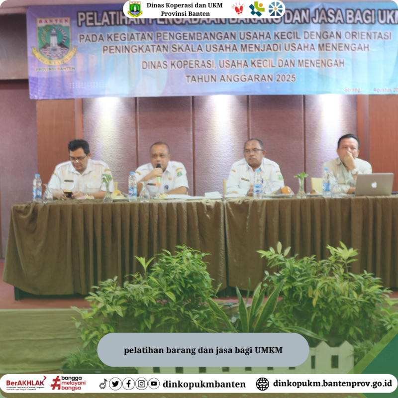 pelatihan barang dan jasa bagi UMKM