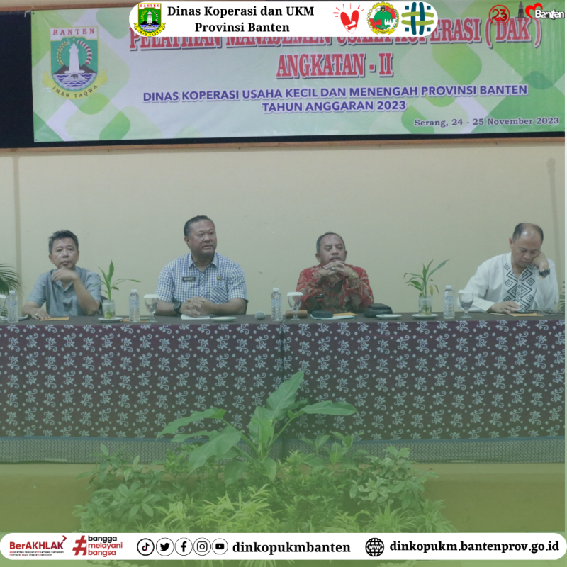 PELATIHAN MANAJEMEN USAHA KOPERASI ANGKATAN - II
