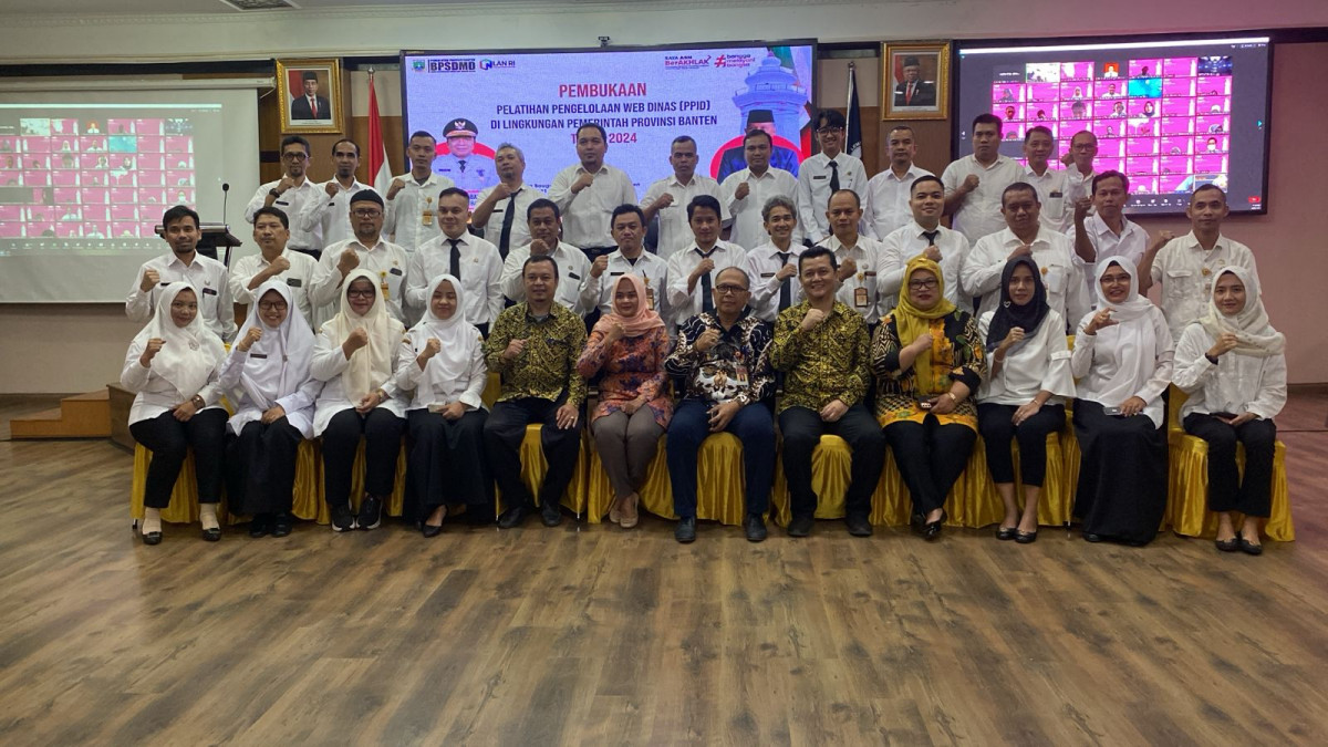 Pemprov Banten Gelar Pelatihan Pengelolaan Web Dinas