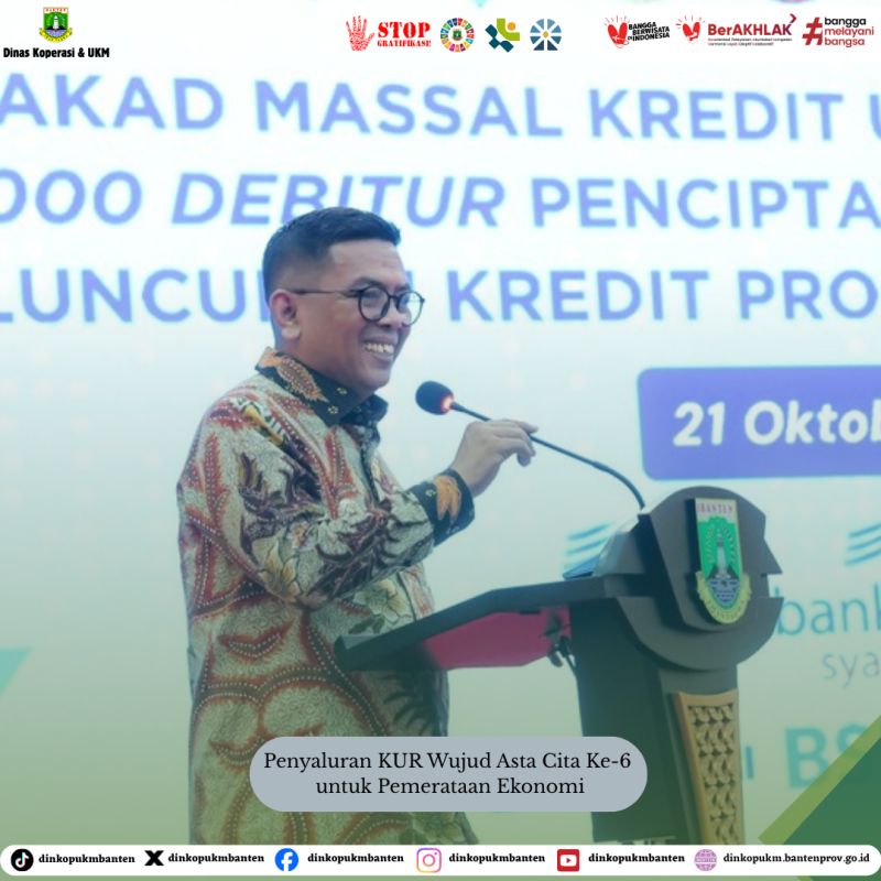 Penyaluran KUR Wujud Asta Cita Ke-6 untuk Pemerataan Ekonomi
