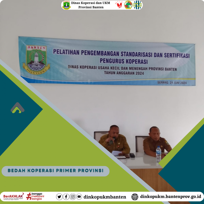 Pelatihan Pengembangan Standarisasi Dan Sertifikasi  Pengurus Koperasi